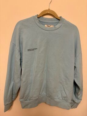 PANGAIA Organic Cotton PPRMINT Crewneck Sweatshirt Blue Size Large unisex